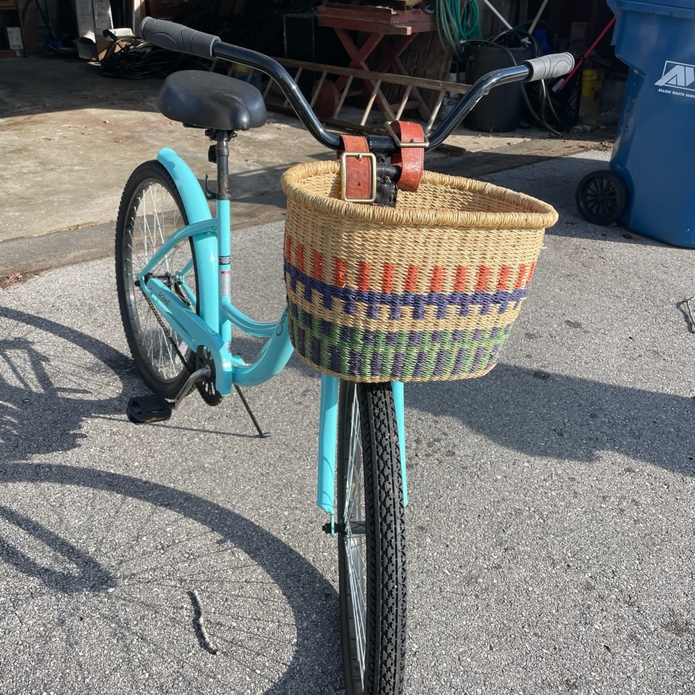 African market bicycle basket multicolored - Picture 15 of 15